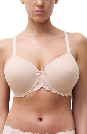 Chantelle Rive Gauche Full Coverage T-Shirt Bra in Rose/english Rose at Nordstrom, Size 34F