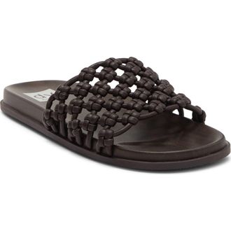Dolce Vita Galossa Knotted Slide Sandal in Brown at Nordstrom Rack, Size 8.5