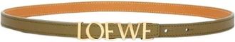 Loewe Bold Riem - Dames - Riemen - Groen - 90 CM - Leer - Accessoires
