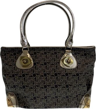 Celine Gray Multi-Color Pvc Shoulder Bag Tote Bag (Pre-Owned)