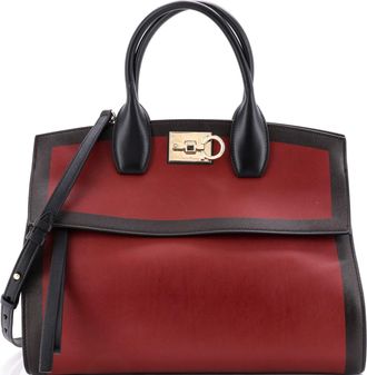 Ferragamo Studio Satchel Leather Medium