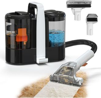 Blossom Pulitore a vapore 3 in 1 - Pulitore macchie 100&deg;C - Pulitore manuale per divano, materasso e mobili - Nero