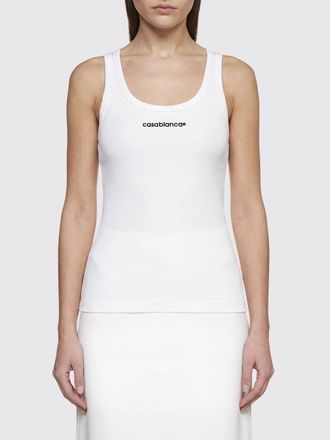 Casablanca Canotta in cotone con logo Casablanca