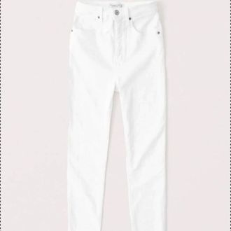 Abercrombie & Fitch Womens Ultra High Rise Super Skinny Jeans In White