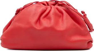 Bottega Veneta Tweedehands Lamsleer De Mini Pouch Schoudertas