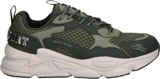 Plein Sport Track-King - Heren - Hardloopschoenen - Groen - 39 EU - Leer - Fitness