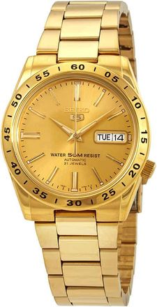 Seiko Series 5 Automatic Gold Dial Watch SNKE06K1S