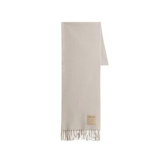 Woolrich Patch Scarf for Stylish Winter Look - male - Woolrich - Winter Scarves - Gray - ONE SIZE - Accessories