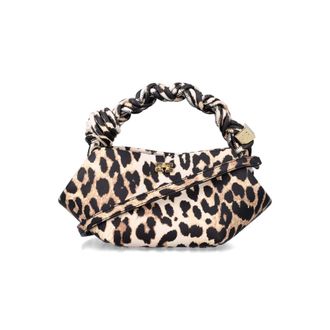 Ganni Leopard Grained Mini Bou Bag