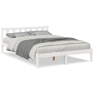 Berkfield Home Extra Long Bed Frame without Mattress White 160x220 cm Solid Wood Pine