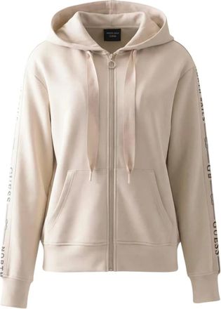 Guess Hoodies & sweatvesten, Dames, Beige, L, Polyester, Guessxns Zip Hoodie