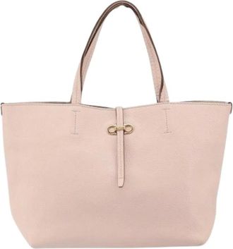 Ferragamo Pre-owned Tote Bags, female, Pink, Size: ONE SIZE Pre-owned Gancini tote