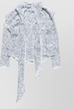 Acne Studios paisley-print silk cape shirt