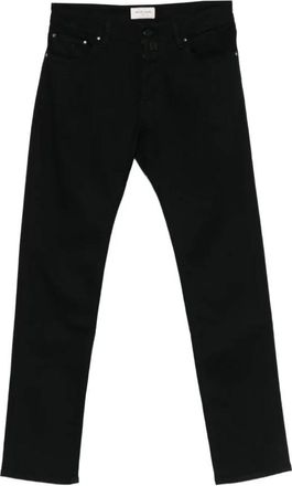 Jacob Cohen Straight Jeans - Heren - Regular Fit Jeans - Zwart - W38 - Katoen - Jeans