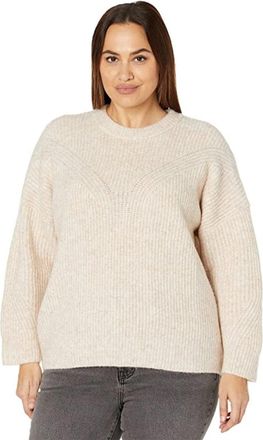 Madewell Belfiore Sweater Womens Ivory Ribbed Pullover Oversize KFC900