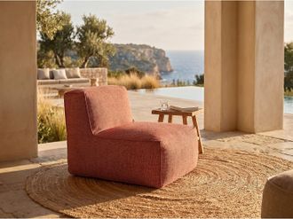 Vente-Unique Poltrona da giardino in Tessuto Terracotta - NOUMARA di MYLIA