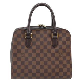 Louis Vuitton Triana Damier Brown Canvas Handbag (Pre-Owned)