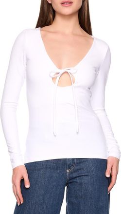 Susana Monaco Tie Circle Top in Sugar at Nordstrom Rack, Size X-Small