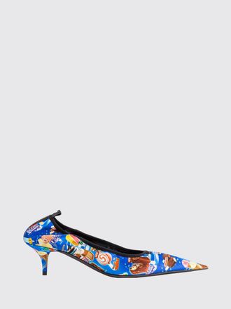 Balenciaga D&eacute;collet&eacute; Avenue in raso stampato con tacco medio a stiletto