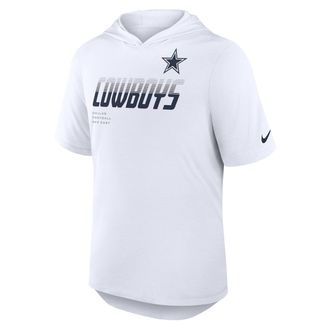 Nike Dallas Cowboys Nike Mens Dri-FIT NFL Hooded T-Shirt in White | 03NB10A7RD-W9H
