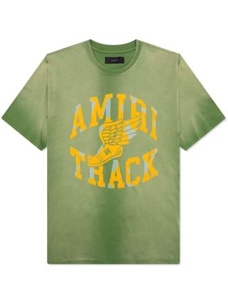 Amiri T-shirt met logoprint - Groen