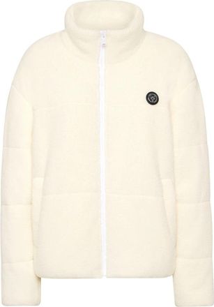 Plein Sport Sherpa Puffered Jacket - Dames - Ski Jassen - Wit - M - Katoen - Fitness