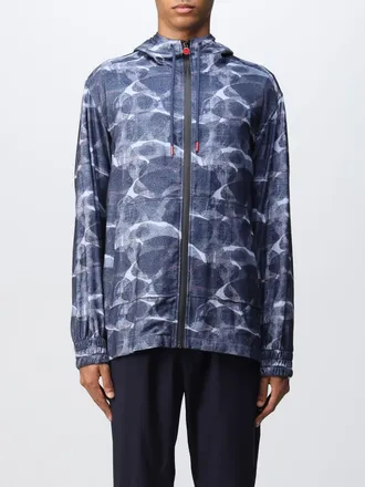 Kiton Felpa con zip Kiton stampata