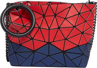 Patrizia Luca Geometric Crossbody Bag in Matte Red/blue at Nordstrom Rack