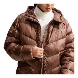 Nike (WMNS) Nike Sportswear Windpuffer Loose Storm-FIT Hooded Down Jacket Cacao Wow Sail IF5915-259