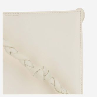 Jil Sander Womens Medium Tangle Bag Ivory Leather Satchels & Cross Body