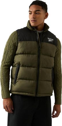 Reebok Heren Gewatteerd Gilet (Olijf)