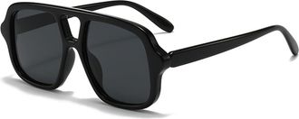 Generic Outdoor Mens Vacation Sunglasses Commuter Womens Sports Sun Glasses(Black)