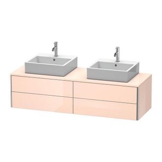 Duravit Mueble De Pared Duravit Xsquare 160,0 X 54,8 Cm, 4 Cajones, Caj&oacute;n Superior Con Corte De Sif&oacute;n Y Delantal, Color (frente/cuerpo): Perla De Albaricoque 