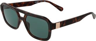 Guess Womens Gu7742 Tortoisegreen Sunglasses - Brown - One Size