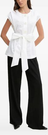 Pedro del Hierro Top con fiocco - Bianco