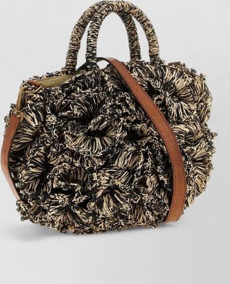 Ibeliv handbag textured design top handles shoulder strap