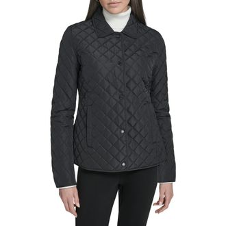 Calvin Klein Quilted Barn Jacket in Black at Nordstrom Rack, Size Small