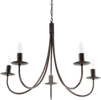 OEM Lampada A Sospensione Tradizionale A Candelabro, Nera, Oro Antico, Lumen Old 710