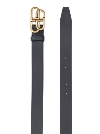 Balenciaga Mens Belts Black Calf Leather
