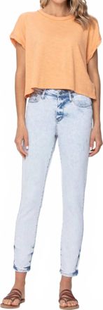 Judy Blue Ultra Slim Fit Jeans In Light Acid Washed