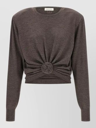 Magda Butrym wool knotted asymmetric sweater
