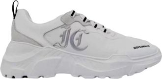 Just Cavalli Witte lage sneakers - Heren - Sneakers - Wit - 46 EU - Schoenen