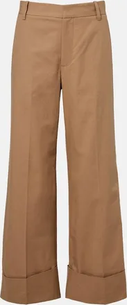 Frame Denim Pantaloni a gamba larga in cotone