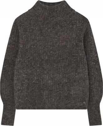 Gustav Jersey de cuello alto - Knitwear - Mujer - Gris - 2XL