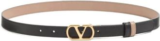 Valentino Garavani Buckle Belt - Dames - Riemen - Zwart - 70 CM - Leer - Accessoires