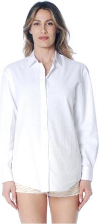 MC2 Saint Barth Brigitte Shirt - Dames - Overhemden - Wit - XS - Katoen - Overhemden