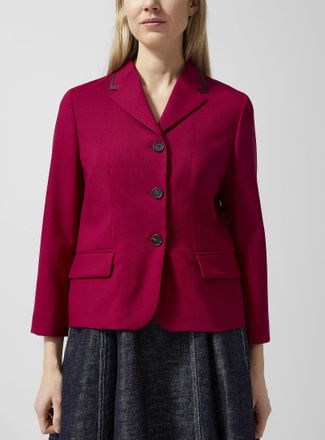 Marni Womens Pure virgin wool cropped Blazer Jacket