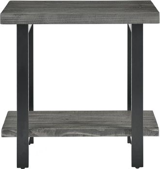 Alaterre Pomona Metal And Wood End Table