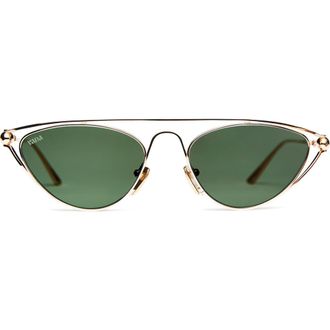 Vada Jewelry Julia Sunglasses in Yellow Gold Titanium at Nordstrom