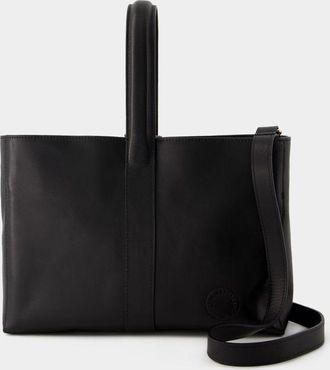 Ines De La Fressange Leonore Handtas - Ines de la Fressange - Leer - Zwart